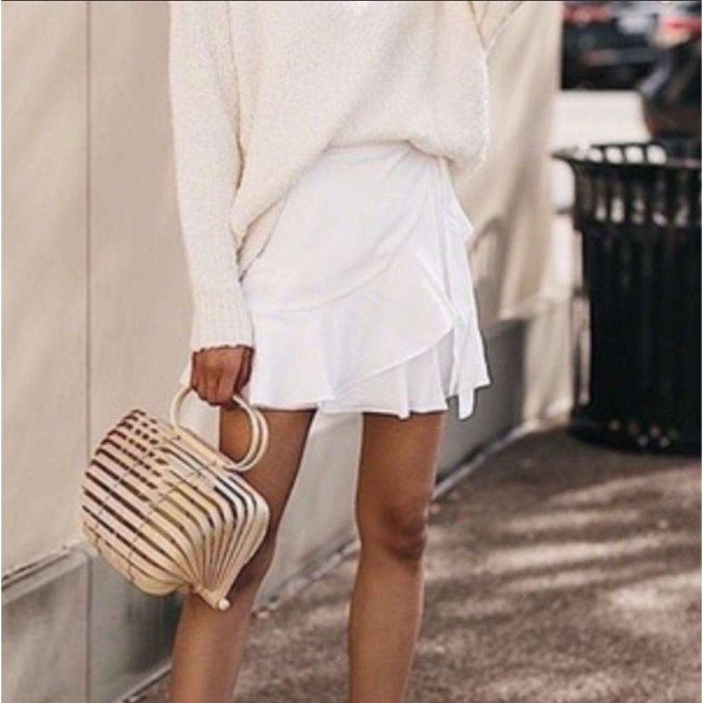 Revolve Patricia ruffle wrap skirt